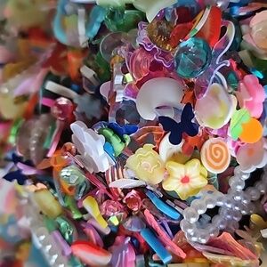 DIY Clay Charms and Rhinestone Mix